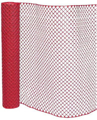 PRO-SAFE - 50' Long x 4' High, Orange Reusable Safety Fence - 1-15/32" x 1-15/32" Mesh - Eagle Tool & Supply