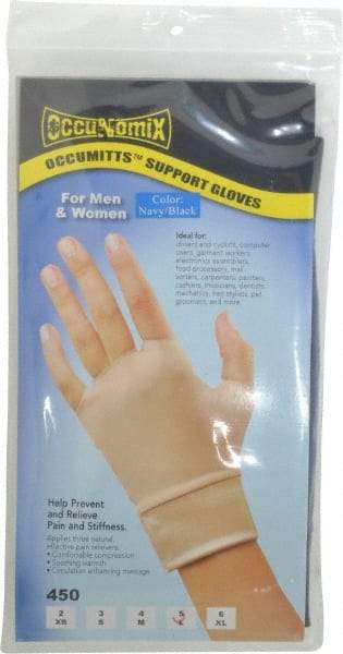 OccuNomix - Size L, Nylon and Spandex Hand Support - Knuckle Size 5 Inch, Left or Right, Beige - Eagle Tool & Supply