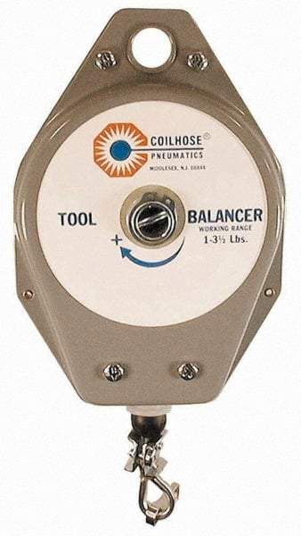 Coilhose Pneumatics - 25 Lb Load Capacity, 8" Travel Distance, Tool Balancer - Tension Adjustment - Eagle Tool & Supply