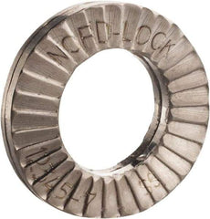 Nord-Lock - 7/8", 1.658" OD, Uncoated, Stainless Steel Wedge Lock Washer - Grade 316L, 0.912 to 0.928" ID - Eagle Tool & Supply