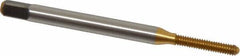 Kennametal - #2-56 UNC H2 Thread Limit Bottoming Thread Forming Tap - Vanadium High Speed Steel, TiN Finish, 1-3/4" OAL, 0.438" Thread Length, Right Hand Thread - Eagle Tool & Supply