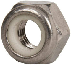 Value Collection - M2.5x0.45 Metric Coarse 18-8 & Austenitic Grade A2 Hex Lock Nut with Nylon Insert - 2.5mm High, Uncoated - Eagle Tool & Supply