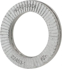 Nord-Lock - 5/8", Zinc Flake, Steel Wedge Lock Washer - Grade 2, 0.662 to 0.678" ID - Eagle Tool & Supply