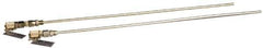 Trico - 1/4 Thread, 12" Long, Stainless Steel Tube, Fixed Adapter Pilot Tube Oil Sample Port - Carbon Steel Port, MNPT Thread, 34.5 Bar Max Operating Pressure, -4 to 392°F - Eagle Tool & Supply