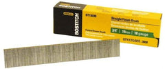 Stanley Bostitch - 18 Gauge 3/4" Long Brad Nails for Power Nailers - Steel, Galvanized Finish, Brad Head, Chisel Point - Eagle Tool & Supply