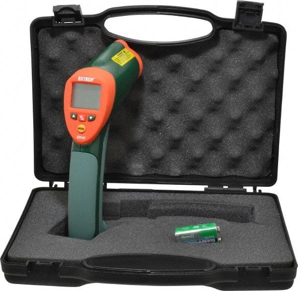 Extech - -50 to 1000°C (-58 to 1832°F) Infrared Thermometer - 50:1 Distance to Spot Ratio - Eagle Tool & Supply