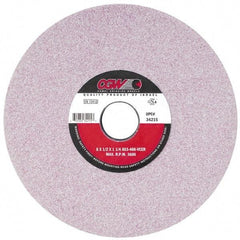 Camel Grinding Wheels - 14" Diam x 5" Hole x 1" Thick, I Hardness, 46 Grit Surface Grinding Wheel - Ceramic, Type 1, Coarse Grade, 1,910 Max RPM, Vitrified Bond, No Recess - Eagle Tool & Supply