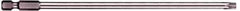 Wiha - T27 Torx Bit - 1/4" Hex Drive, 6" OAL - Eagle Tool & Supply