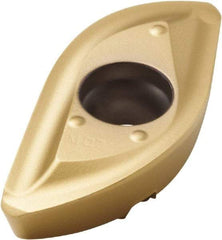 Seco - 218.20160 M08 Grade F25M Carbide Milling Insert - TiAlN/TiN Finish, 0.252" Thick, 0.63" Corner Radius - Eagle Tool & Supply