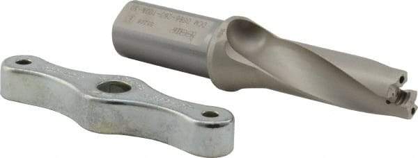 Iscar - 0.866 to 0.901" Diam, 3xD, 2.6" Max Depth, 1" Shank Diam, Replaceable Tip Drill - 22 Seat Size, DCM Toolholder, Series ChamDrill - Eagle Tool & Supply