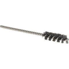 Osborn - 5/16" Diam Helical Steel Tube Brush - 0.005" Filament Diam, 1" Brush Length, 3-1/2" OAL, 1/8" Diam Shank - Eagle Tool & Supply