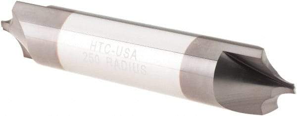 Value Collection - Corner Rounding End Mills - .250 R CARB CREM, DE,TIALN - Eagle Tool & Supply