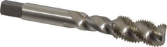 Kennametal - 1/2-20 UNF 3 Flute 3B Bottoming Spiral Flute Tap - Vanadium High Speed Steel, Bright Finish, 3.38" OAL, Right Hand Flute, Right Hand Thread, H3 - Eagle Tool & Supply