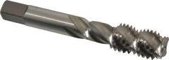 Kennametal - 5/8-11 UNC 4 Flute 3B Bottoming Spiral Flute Tap - Vanadium High Speed Steel, Bright Finish, 3.81" OAL, Right Hand Flute, Right Hand Thread, H3 - Eagle Tool & Supply