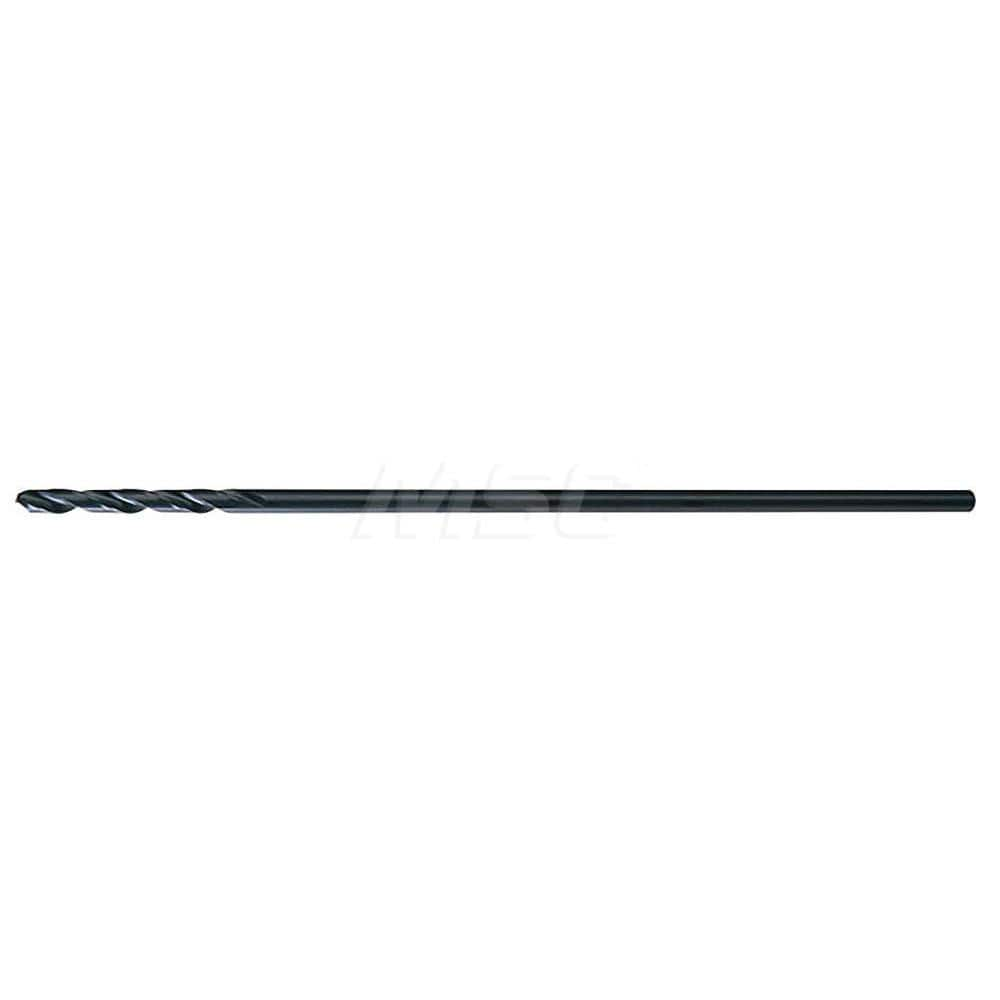 #18 2-1/8″ Flute Length 135° High Speed Steel Aircraft Extension Drill Oxide Finish, 0.1695″ Diam Straight-Cylindrical Shank, Split Point, Self-Centering, Series 912