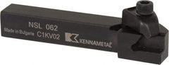 Kennametal - Internal/External Thread, Left Hand Cut, 3/8" Shank Width x 3/8" Shank Height Indexable Threading Toolholder - 2-1/2" OAL, N.2L Insert Compatibility, NS Toolholder, Series Top Notch - Eagle Tool & Supply