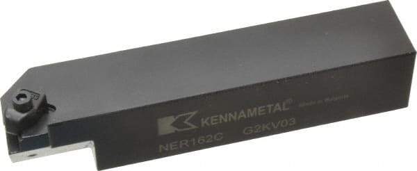 Kennametal - Internal/External Thread, Right Hand Cut, 1" Shank Width x 1" Shank Height Indexable Threading Toolholder - 5" OAL, N.2L Insert Compatibility, NE Toolholder, Series Top Notch - Eagle Tool & Supply