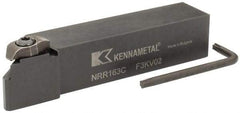 Kennametal - Internal/External Thread, Right Hand Cut, 1" Shank Width x 1" Shank Height Indexable Threading Toolholder - 5" OAL, NU 3125L Insert Compatibility, NR Toolholder, Series Top Notch - Eagle Tool & Supply