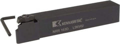 Kennametal - Internal/External Thread, Right Hand Cut, 1" Shank Width x 1" Shank Height Indexable Threading Toolholder - 6" OAL, NU 3125L Insert Compatibility, NR Toolholder, Series Top Notch - Eagle Tool & Supply