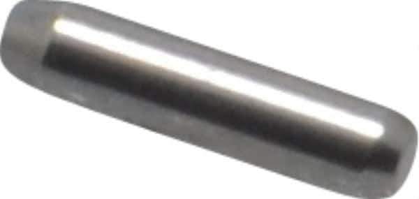 Made in USA - 1/16" Diam x 1/4" Pin Length 416 Stainless Steel Precision Dowel Pin - Passivated Finish, C 36-42 Hardness, 2 Beveled End - Eagle Tool & Supply