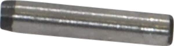 Made in USA - 1/16" Diam x 5/16" Pin Length 416 Stainless Steel Precision Dowel Pin - Passivated Finish, C 36-42 Hardness, 2 Beveled End - Eagle Tool & Supply