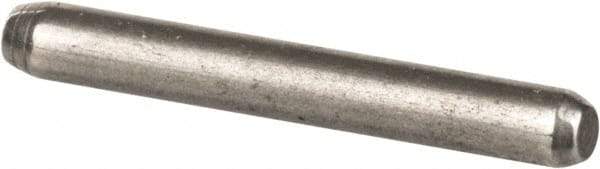 Made in USA - 1/16" Diam x 1/2" Pin Length 416 Stainless Steel Precision Dowel Pin - Passivated Finish, C 36-42 Hardness, 2 Beveled End - Eagle Tool & Supply