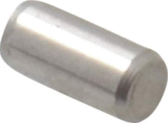 Made in USA - 3/32" Diam x 3/16" Pin Length 416 Stainless Steel Precision Dowel Pin - Passivated Finish, C 36-42 Hardness, 2 Beveled End - Eagle Tool & Supply