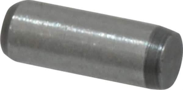Made in USA - 3/32" Diam x 1/4" Pin Length 416 Stainless Steel Precision Dowel Pin - Passivated Finish, C 36-42 Hardness, 2 Beveled End - Eagle Tool & Supply