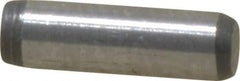 Made in USA - 3/32" Diam x 5/16" Pin Length 416 Stainless Steel Precision Dowel Pin - Passivated Finish, C 36-42 Hardness, 2 Beveled End - Eagle Tool & Supply