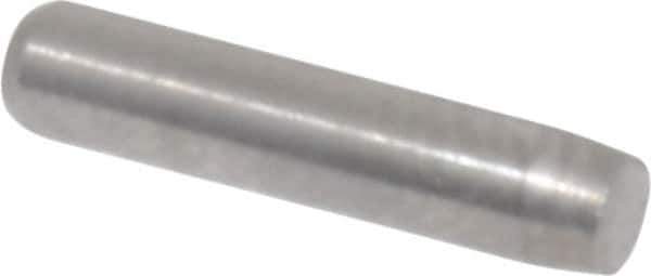 Made in USA - 3/32" Diam x 7/16" Pin Length 416 Stainless Steel Precision Dowel Pin - Passivated Finish, C 36-42 Hardness, 2 Beveled End - Eagle Tool & Supply