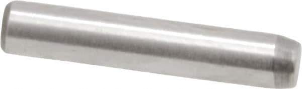 Made in USA - 3/32" Diam x 1/2" Pin Length 416 Stainless Steel Precision Dowel Pin - Passivated Finish, C 36-42 Hardness, 2 Beveled End - Eagle Tool & Supply