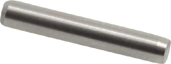 Made in USA - 3/32" Diam x 9/16" Pin Length 416 Stainless Steel Precision Dowel Pin - Passivated Finish, C 36-42 Hardness, 2 Beveled End - Eagle Tool & Supply