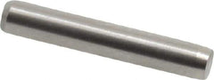 Made in USA - 3/32" Diam x 9/16" Pin Length 416 Stainless Steel Precision Dowel Pin - Passivated Finish, C 36-42 Hardness, 2 Beveled End - Eagle Tool & Supply