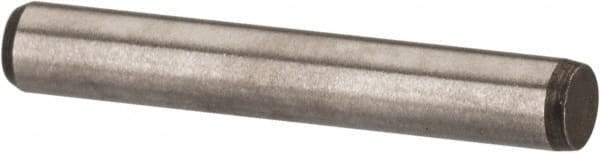 Made in USA - 3/32" Diam x 5/8" Pin Length 416 Stainless Steel Precision Dowel Pin - Passivated Finish, C 36-42 Hardness, 2 Beveled End - Eagle Tool & Supply