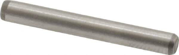 Made in USA - 1/8" Diam x 1" Pin Length 416 Stainless Steel Precision Dowel Pin - Passivated Finish, C 36-42 Hardness, 2 Beveled End - Eagle Tool & Supply