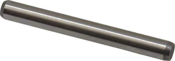 Made in USA - 1/8" Diam x 1-1/8" Pin Length 416 Stainless Steel Precision Dowel Pin - Passivated Finish, C 36-42 Hardness, 2 Beveled End - Eagle Tool & Supply