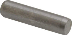 Made in USA - 1/8" Diam x 1/2" Pin Length 416 Stainless Steel Precision Dowel Pin - Passivated Finish, C 36-42 Hardness, 2 Beveled End - Eagle Tool & Supply