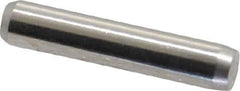 Made in USA - 1/8" Diam x 5/8" Pin Length 416 Stainless Steel Precision Dowel Pin - Passivated Finish, C 36-42 Hardness, 2 Beveled End - Eagle Tool & Supply