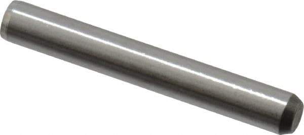 Made in USA - 5/32" Diam x 1-1/8" Pin Length 416 Stainless Steel Precision Dowel Pin - Passivated Finish, C 36-42 Hardness, 2 Beveled End - Eagle Tool & Supply