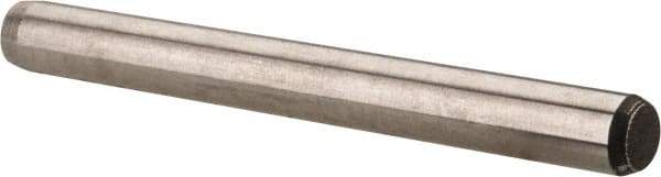 Made in USA - 5/32" Diam x 1-1/2" Pin Length 416 Stainless Steel Precision Dowel Pin - Passivated Finish, C 36-42 Hardness, 2 Beveled End - Eagle Tool & Supply