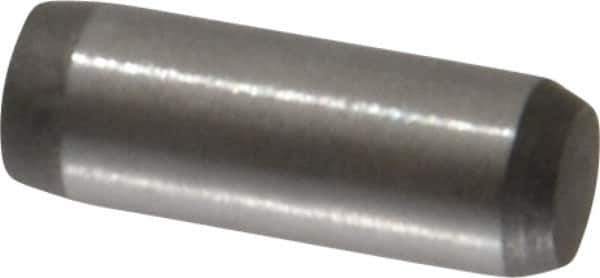 Made in USA - 5/32" Diam x 7/16" Pin Length 416 Stainless Steel Precision Dowel Pin - Passivated Finish, C 36-42 Hardness, 2 Beveled End - Eagle Tool & Supply