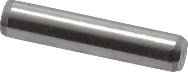 Made in USA - 5/32" Diam x 3/4" Pin Length 416 Stainless Steel Precision Dowel Pin - Passivated Finish, C 36-42 Hardness, 2 Beveled End - Eagle Tool & Supply