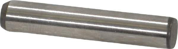 Made in USA - 3/16" Diam x 1" Pin Length 416 Stainless Steel Precision Dowel Pin - Passivated Finish, C 36-42 Hardness, 2 Beveled End - Eagle Tool & Supply
