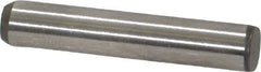 Made in USA - 3/16" Diam x 1" Pin Length 416 Stainless Steel Precision Dowel Pin - Passivated Finish, C 36-42 Hardness, 2 Beveled End - Eagle Tool & Supply