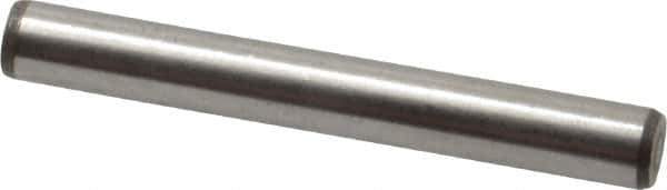 Made in USA - 3/16" Diam x 1-1/2" Pin Length 416 Stainless Steel Precision Dowel Pin - Passivated Finish, C 36-42 Hardness, 2 Beveled End - Eagle Tool & Supply