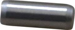 Made in USA - 3/16" Diam x 1/2" Pin Length 416 Stainless Steel Precision Dowel Pin - Passivated Finish, C 36-42 Hardness, 2 Beveled End - Eagle Tool & Supply