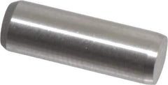 Made in USA - 3/16" Diam x 9/16" Pin Length 416 Stainless Steel Precision Dowel Pin - Passivated Finish, C 36-42 Hardness, 2 Beveled End - Eagle Tool & Supply