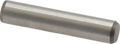 Made in USA - 1/4" Diam x 1-1/4" Pin Length 416 Stainless Steel Precision Dowel Pin - Passivated Finish, C 36-42 Hardness, 2 Beveled End - Eagle Tool & Supply