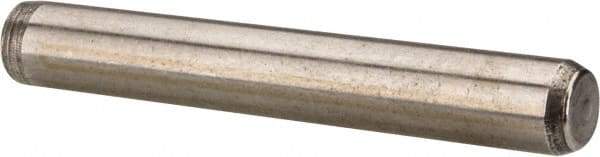 Made in USA - 1/4" Diam x 1-3/4" Pin Length 416 Stainless Steel Precision Dowel Pin - Passivated Finish, C 36-42 Hardness, 2 Beveled End - Eagle Tool & Supply