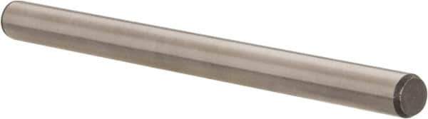 Made in USA - 1/4" Diam x 3-1/2" Pin Length 416 Stainless Steel Precision Dowel Pin - Passivated Finish, C 36-42 Hardness, 2 Beveled End - Eagle Tool & Supply